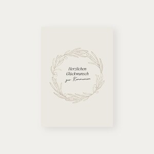 Postkarte Kommunion | Glückwunschkarte zur Erstkommunion | Karte zur Kommunion für Mädchen & Jungen | Grußkarte religiöses Fest