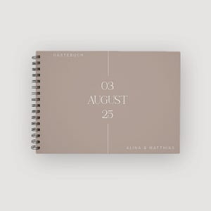 Zeitloses Gästebuch - Rosa- Schlicht - words of love - minimalistisch - Schriftzug - Perfekt für Hochzeiten! Personalisiert mit Namen & Datum, erhältlich in DIN A4 oder A5, als Ausfüllbuch oder blanko. Hochwertiges Ringbuch mit Hardcover & minimalistisches Design – ideal, um Erinnerungen & liebe Worte der Gäste festzuhalten. Ein stilvolles Highlight für jede Feier