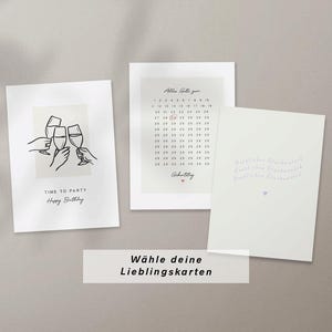 Postkarten-Set Geburtstag | Individueller Mix für den 30. Geburtstag | Sprüche, Liebe, Glückwünsche | Modern Bunt Minimalistisch oder Beige