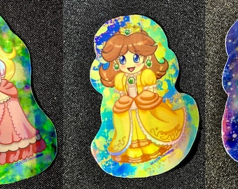 Holographic Super Mario Stickers