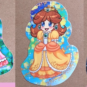 Vinyl Waterproof Super Mario Princess Stickers