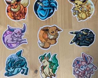 イーブイ進化ビニールステッカーシート - Etsy 日本