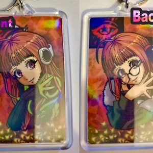 Persona 5 Futaba Sakura/Oracle Double-sided Holo Keychain
