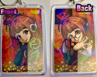Persona 5 Futaba Sakura/Oracle Double-sided Holo Keychain