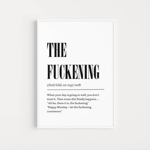 Funny Typography Definition Print For Office Wall Art Poster For Home Decor Gift For New Job Gift For Colleague Gift For New Home Wall Decor