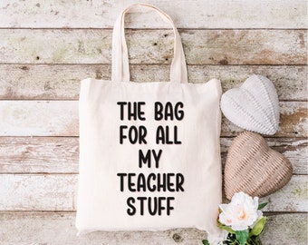 Teacher Tote Bag Classic White Tote Bag For Teacher Thank You Present From Student