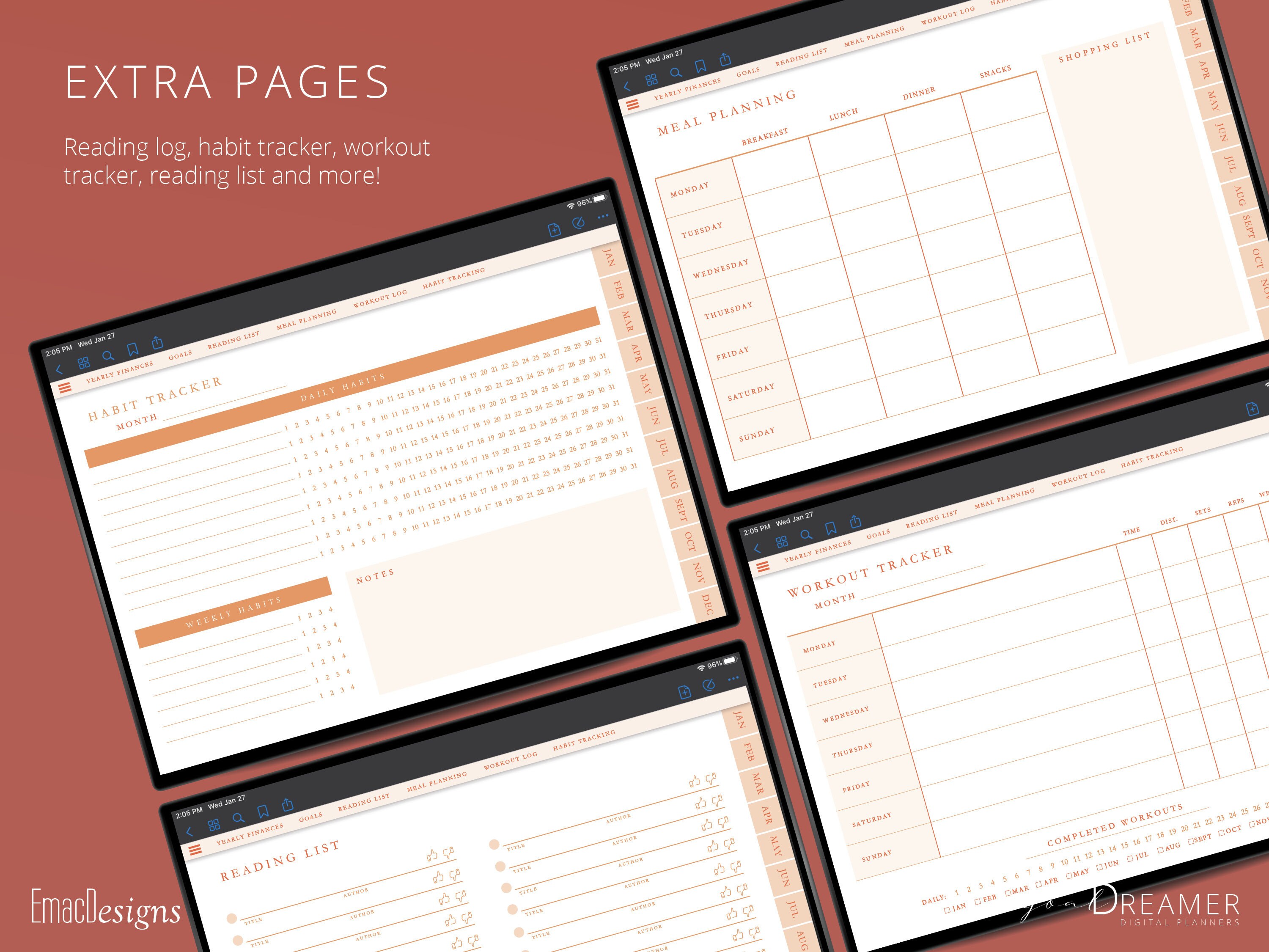 Ultimate Undated Digital Planner | Life Organizer | Student Planner - Etsy