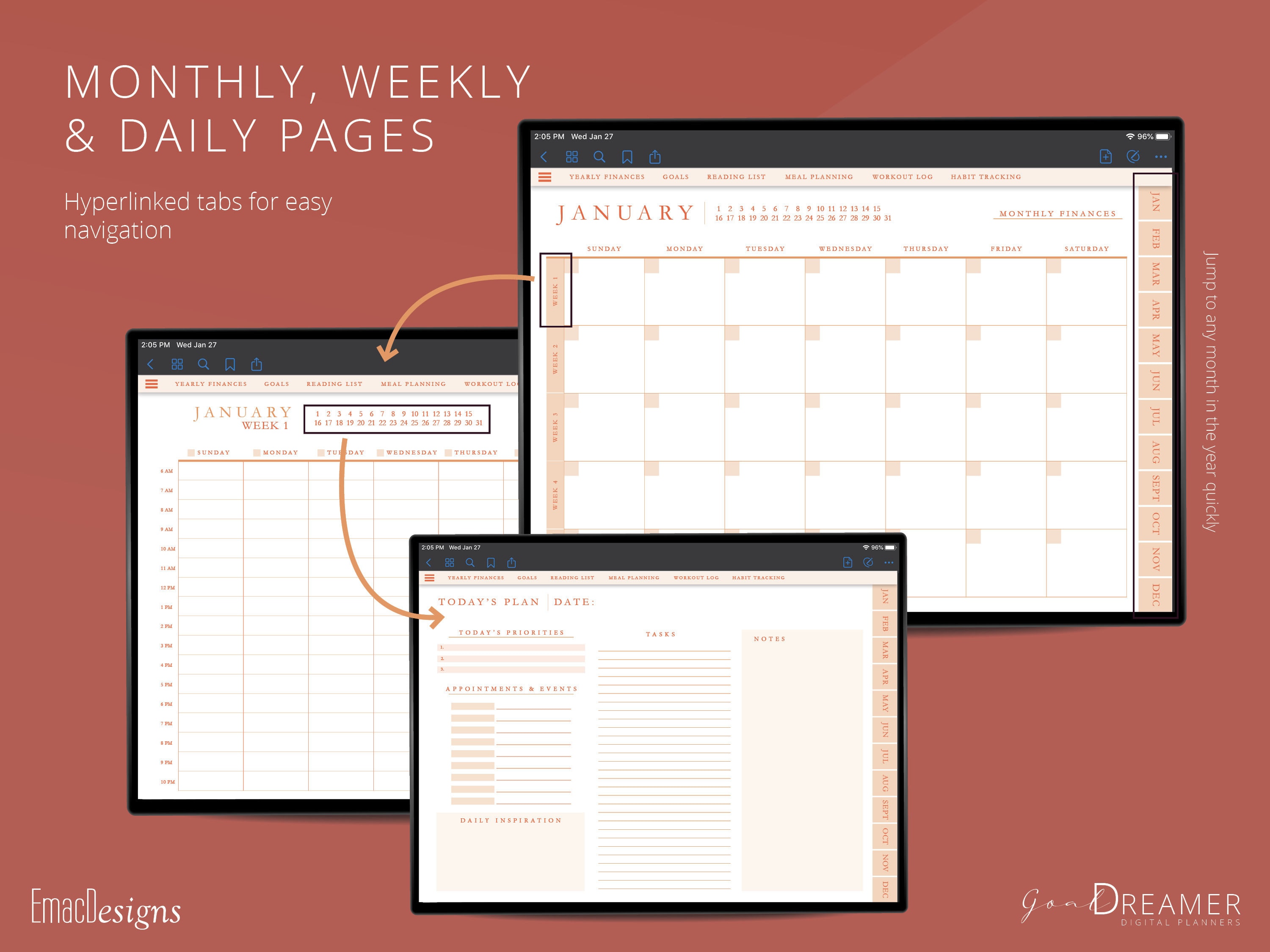 Ultimate Undated Digital Planner | Life Organizer | Student Planner - Etsy