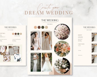 Fillable Ultimate Wedding Planner - Wedding Planning Templates - Wedding Printable Guide