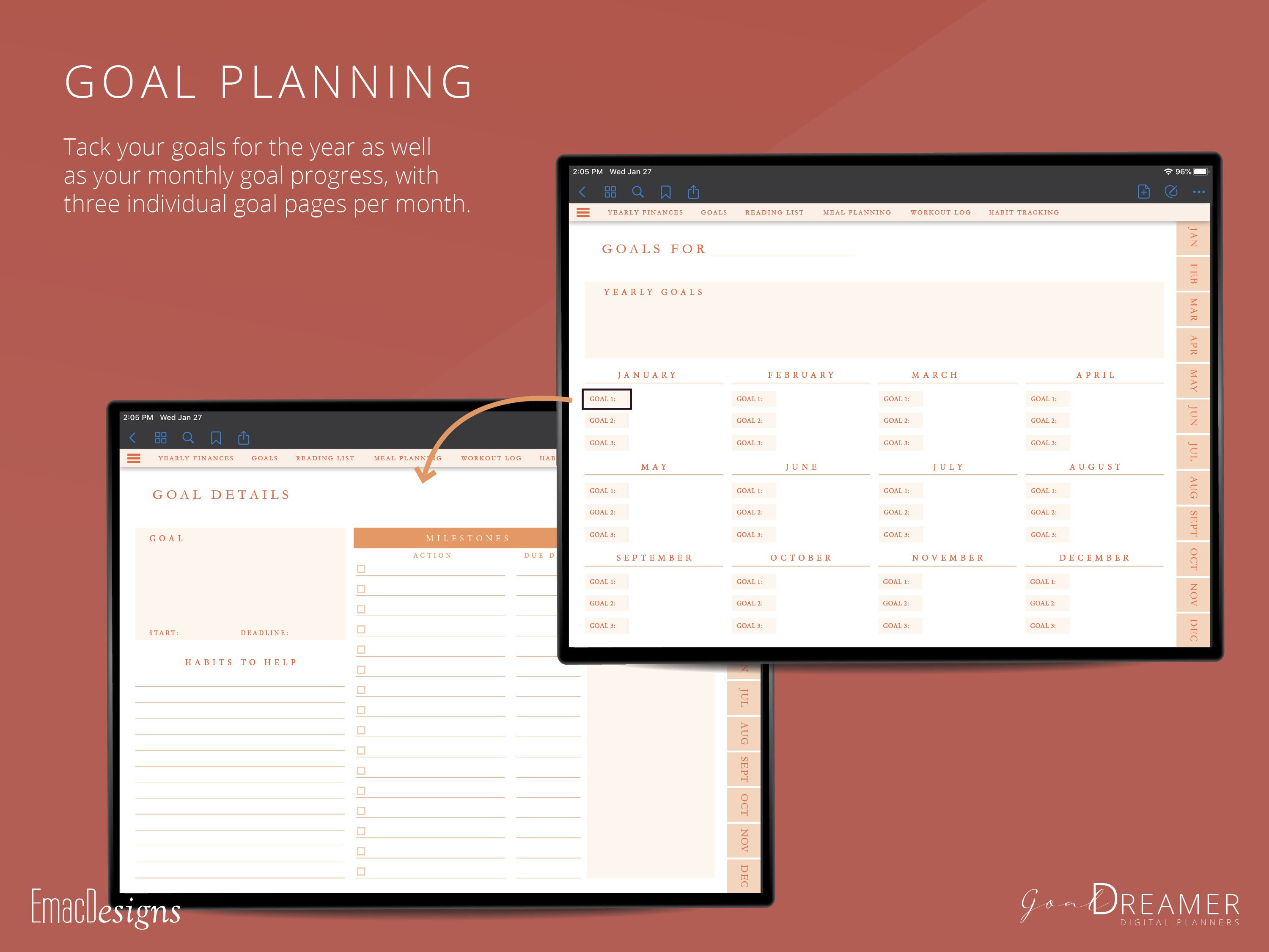 Ultimate Undated Digital Planner | Life Organizer | Student Planner - Etsy
