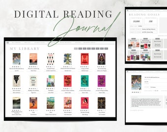 GoodNotes Digital Library  |  Reading Book Journal  |  Digital Library  |  Reading Bullet Journal