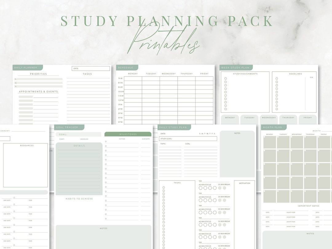 Student Study Guides Printables, School Study Guides, Yearly Planning ...