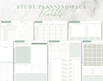 Study Guides Printables, Student Study Guides, Yearly Planning Pack