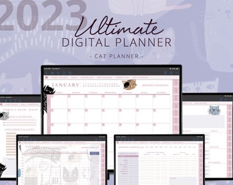 2023 Ultimate Digital Planner: Cat Planner |  Dated Planner  |  Notability Planner  |  GoodNotes Planner