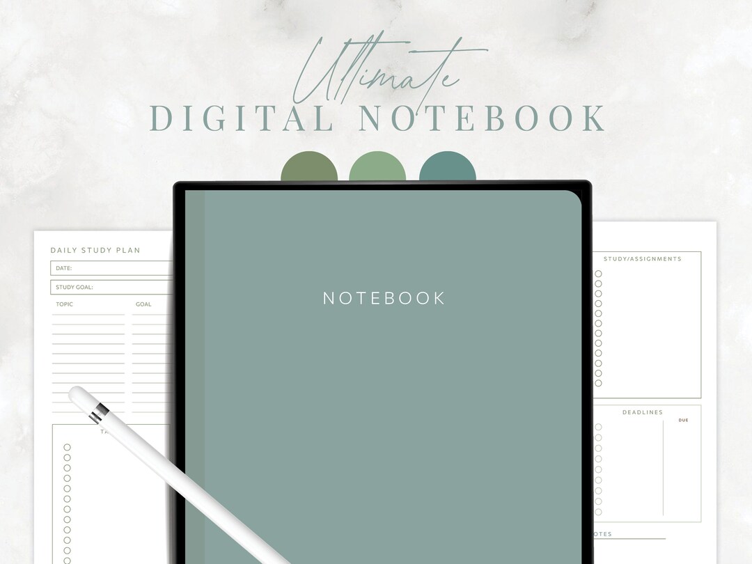 Goodnotes Digital Notebook | Ultimate Study Guide - Etsy