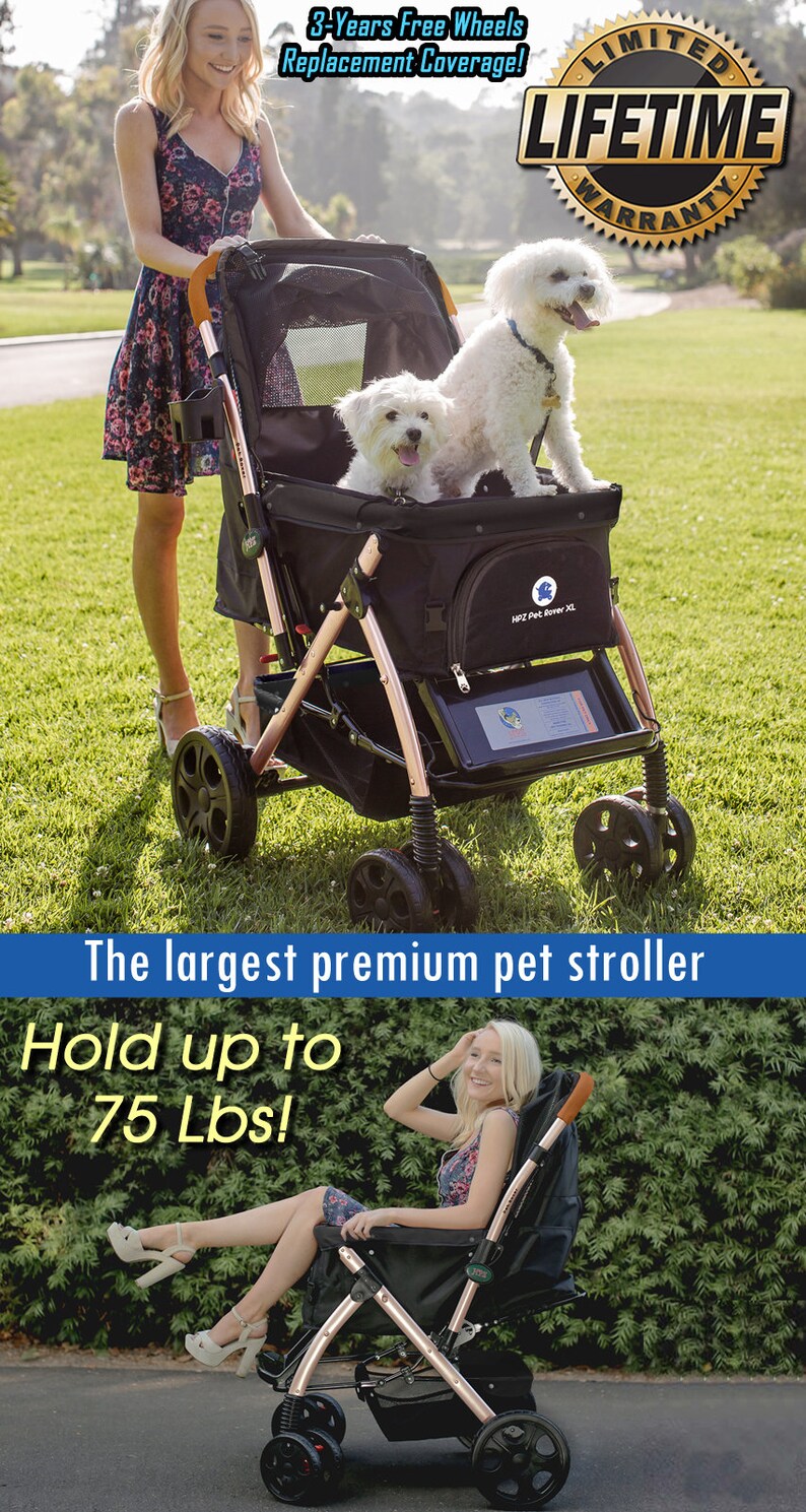 HPZ™ Pet Rover XL Extralong Premium Stroller for Etsy