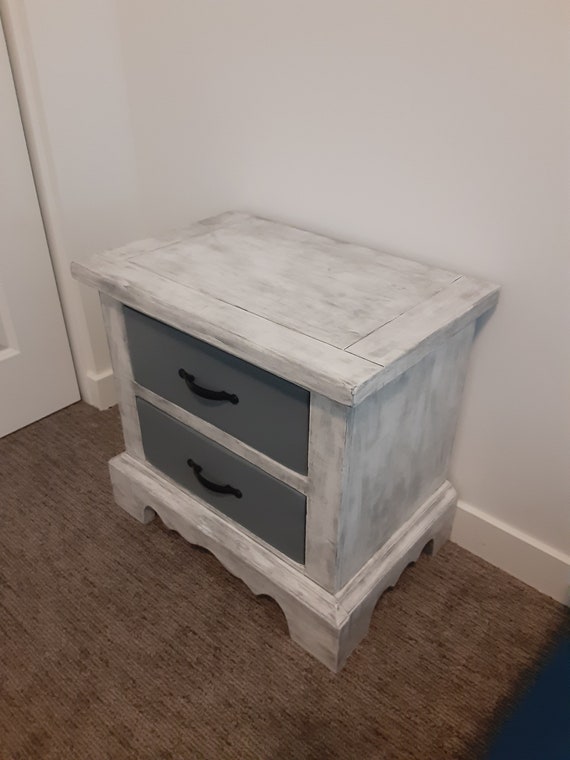 Refurbished Distressed Style Nightstand Dresser With Matching Etsy