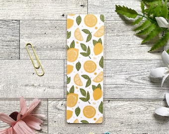 Lemon Bookmark | Laminated Double-Sided Bookmark