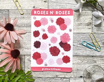 Roses N' Roses (Pink) | Sticker Sheet