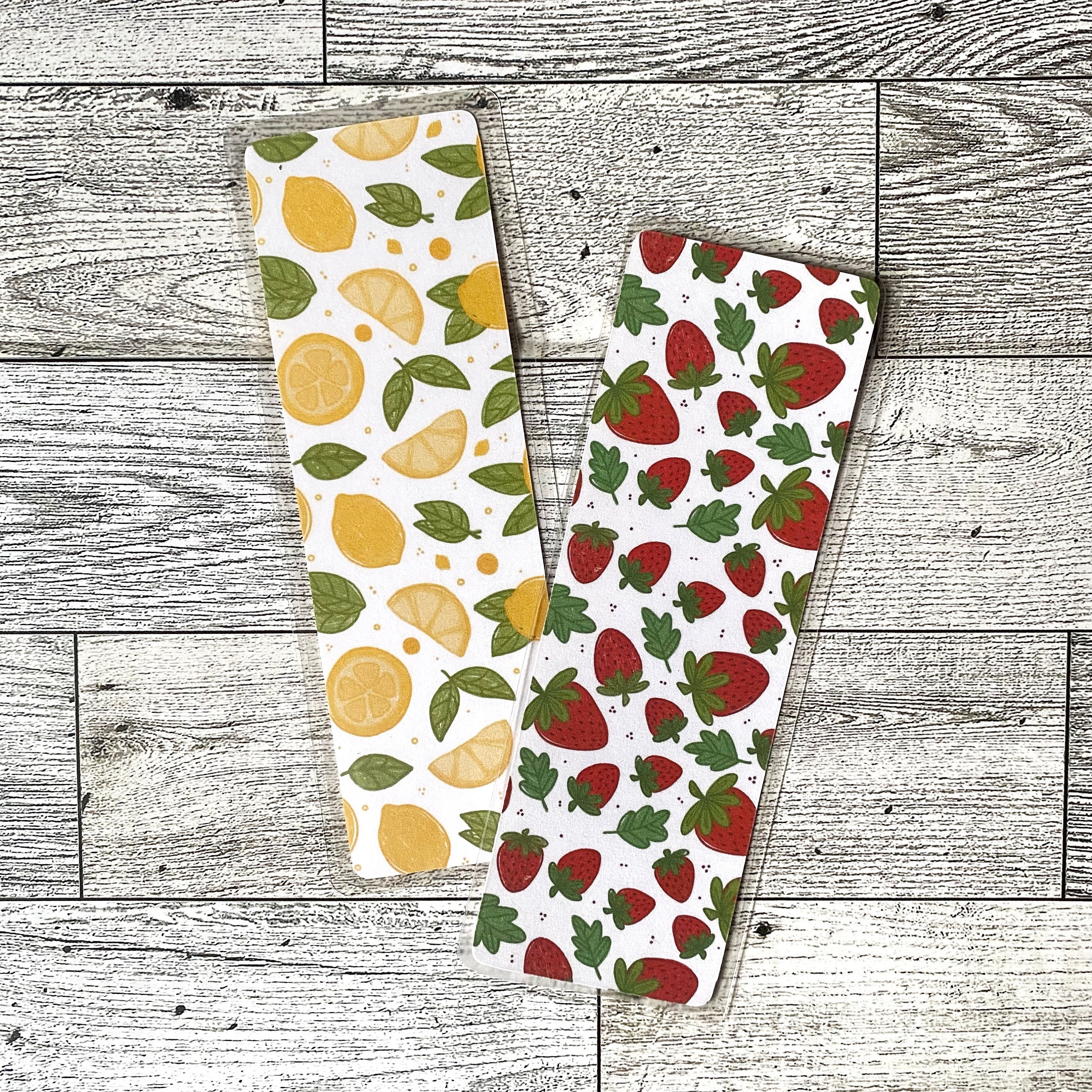 Lemon Bookmark | Laminated Double-sided Bookmark - Etsy