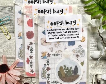 Oops! Mystery Bags | Sticker Sheets, Die Cut Stickers, Bullet Journal Stickers, Planner Stickers, Scrapbook Stickers, Sticker Flakes
