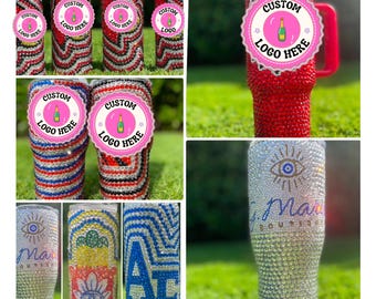 TUMBLERS! Bedazzle out any Game Day, College or Special Occassion 40oz tumbler keeps drinks hot/cold ALL DAY!