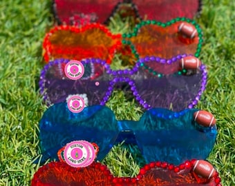 Custom BEDAZZLED SUNNIES for Tailgaiting, Games, Bed Parties, Concerts! Multiple colors and styles available