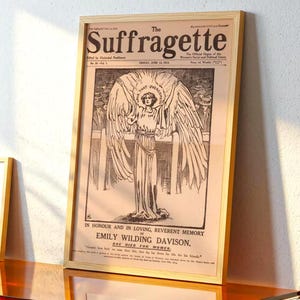 Suffragette Poster: The Suffragist Feminist Women's Protest Art