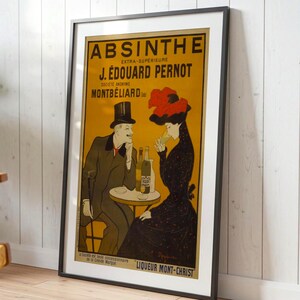 Vintage Absinthe Advertisement Poster: French Retro Wall Art, Robette Classic Drinks
