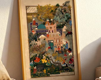 Shahnama of Shah Tahmasp Art Print: Iranian Persian Art Reproduction