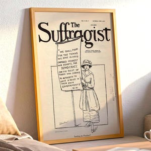 The Suffragist Newspaper Poster: Women's Suffrage Movement Art