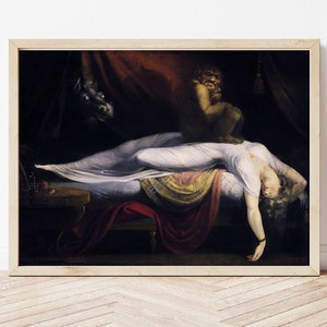The Nightmare by Henry Fuseli: Gothic Occult Art Print