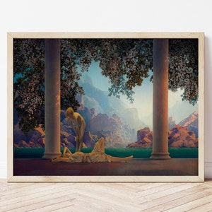 Maxfield Parrish &#39;Daybreak&#39; Art Print: Romantic Fairy Tale Poster