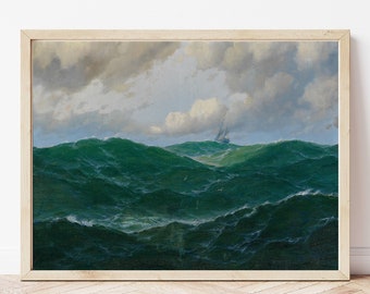 Rough Seas Painting Etsy