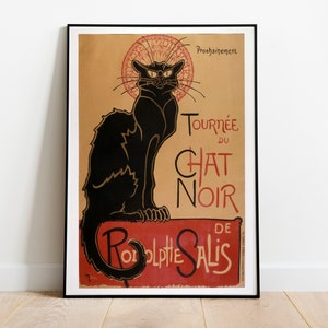 Le Chat Noir Poster, Black cat poster, Théophile Alexandre Steinlen, black cat print, chat noir, housewarming gift, gift idea