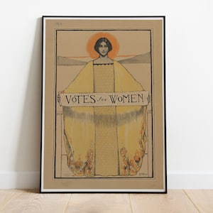 Manifesto del voto alle donne: stampa artistica del movimento delle suffragette del 1913