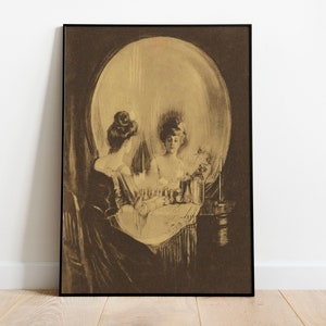 All Is Vanity von Charles Allan Gilbert, Skull Poster, antike Malerei, Kunstreproduktion, psychedelisch, Memento Mori, Death Art, dunkle Kunst