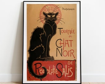 Le Chat Noir Poster Etsy Le Chat Noir Poster Etsy