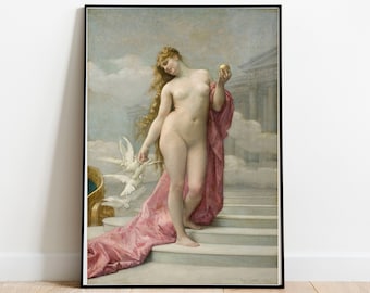Victorious Venus Art Print by Alexandre Cabanel: Greek Goddess Poster