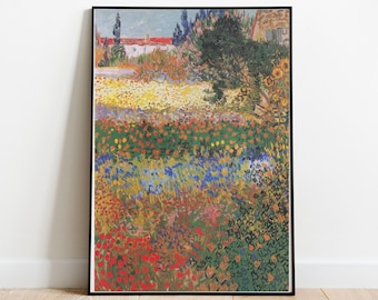 Van Gogh Flower Garden Print: Famous Floral Painting