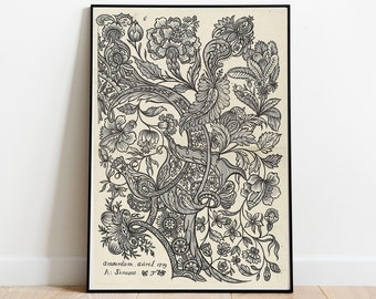 Vintage Blumenmuster: Alexander Senegat Textilkunst