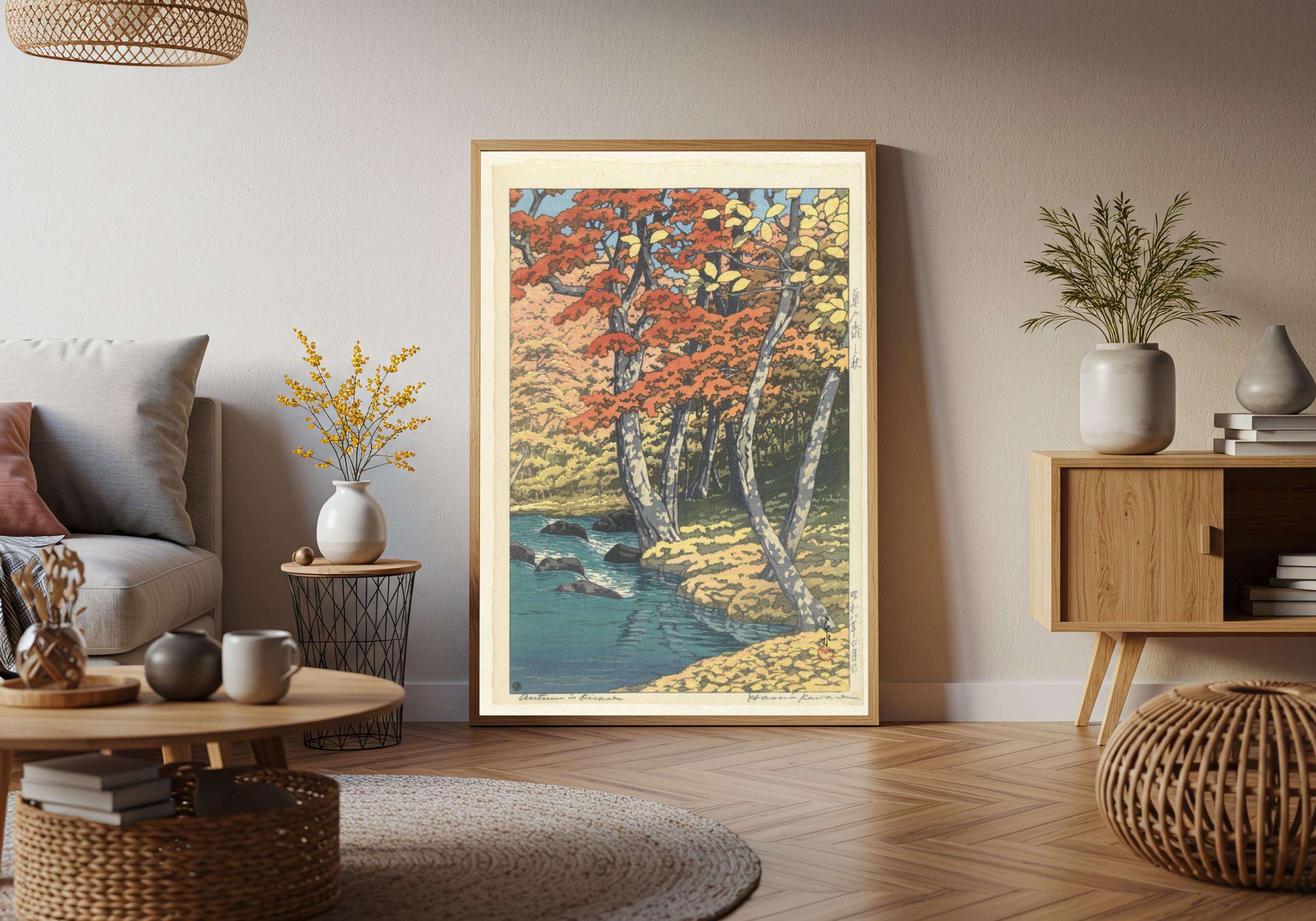 Herfst in Oirase Print by Kawase Hasui and Watanabe Shōzaburō