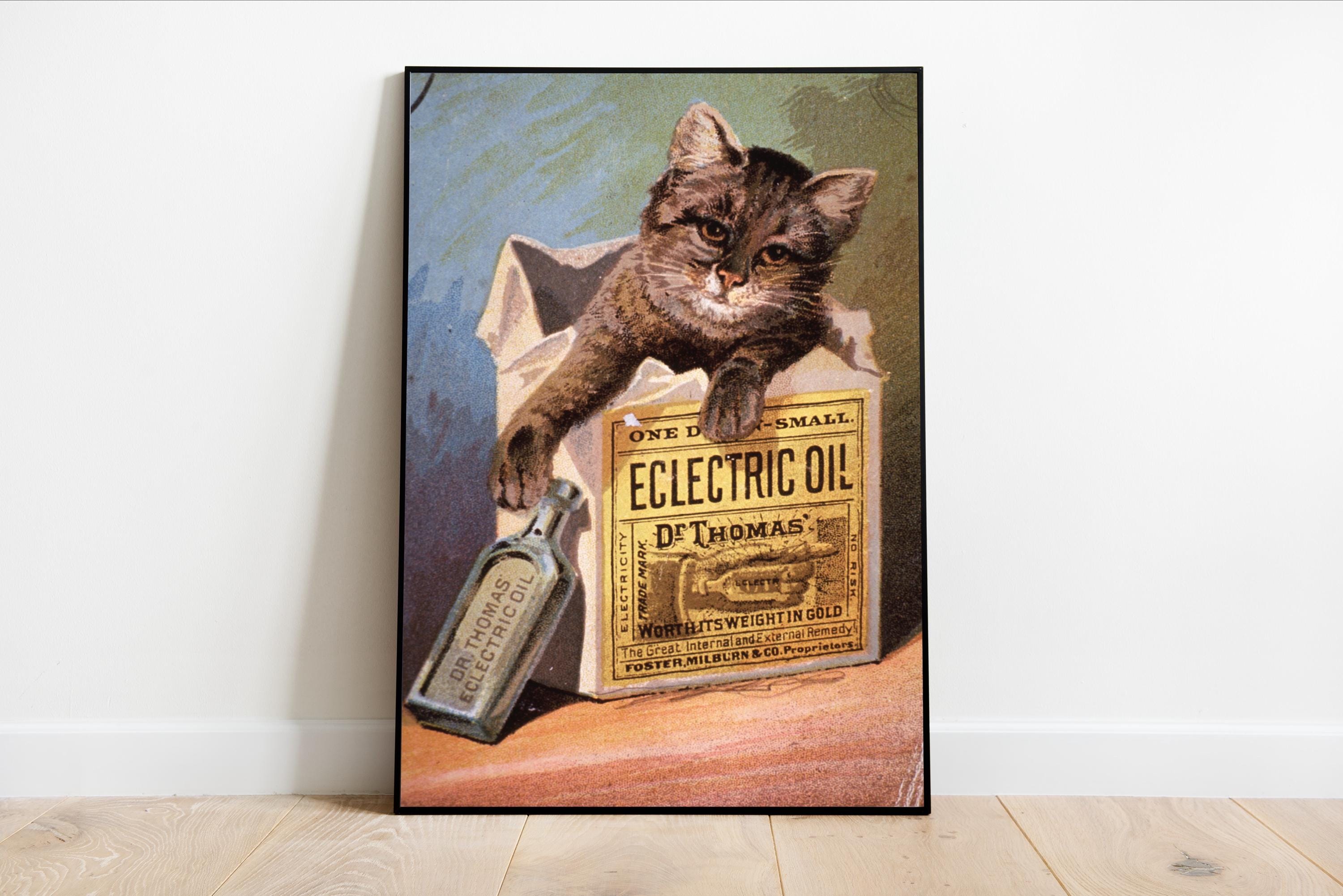 Dr. Thomas' Eclectric Oil Print – Vintage Apothecary Advertising