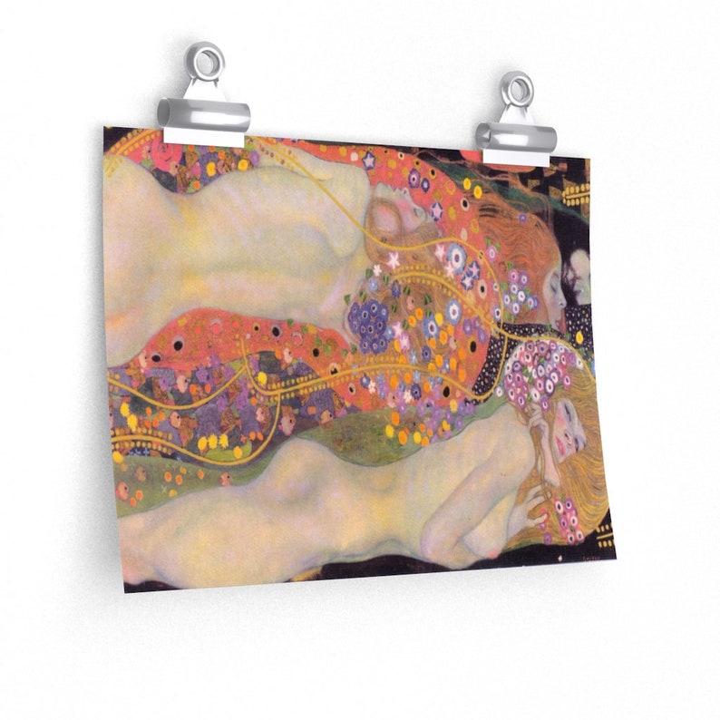 Water Serpents by Gustav Klimt Poster: Classic Abstract Art Print, Art Nouveau image 2