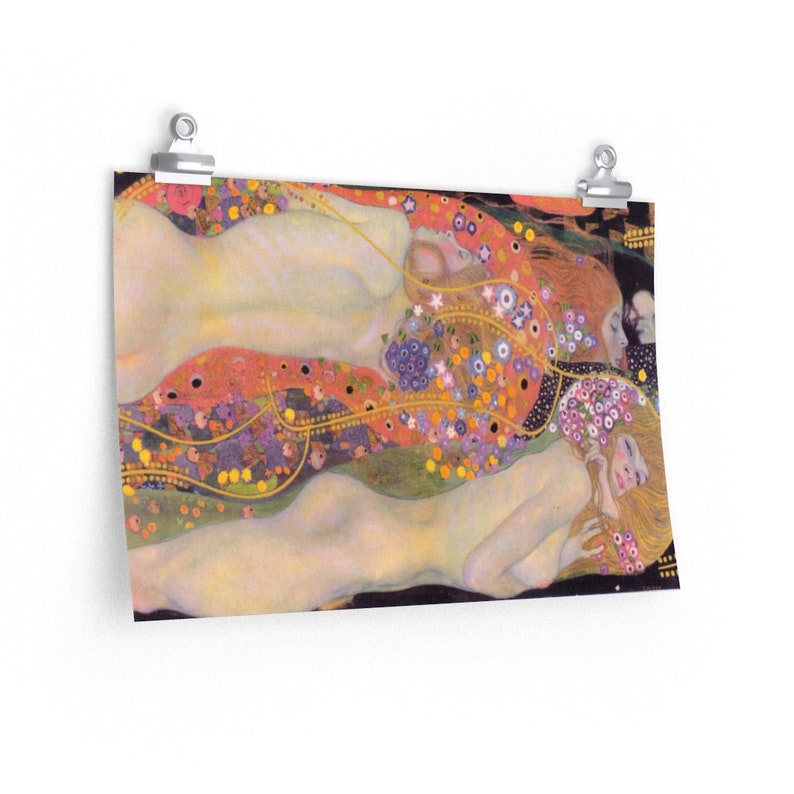 Water Serpents by Gustav Klimt Poster: Classic Abstract Art Print, Art Nouveau image 3