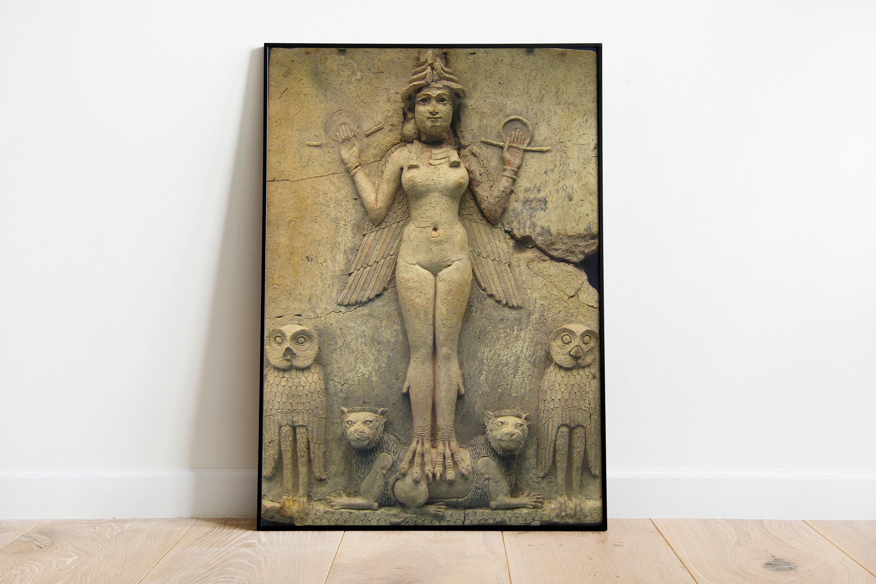 Lilith Goddess Art Print: Queen of the Night, Sumerian Ishtar - Etsy