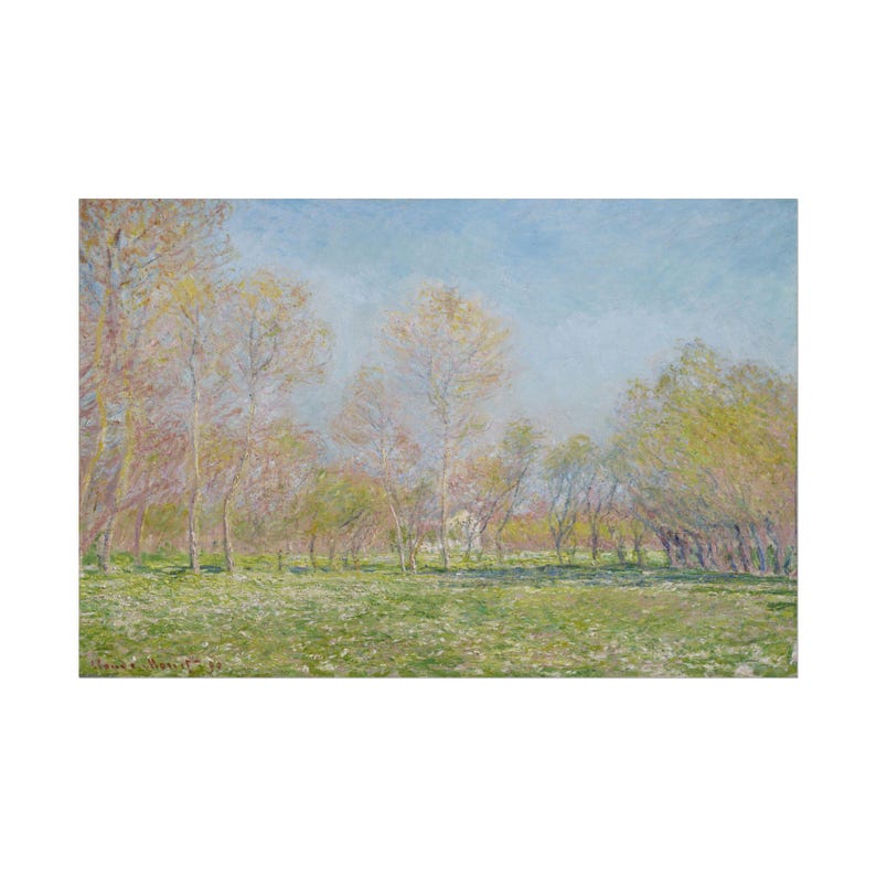 Spring in Giverny by Claude Monet Art Print - Impressionism, Nature ...