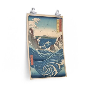Naruto Whirlpool by Utagawa Hiroshige - Japanese Art Print: Awa Province Seascape image 3