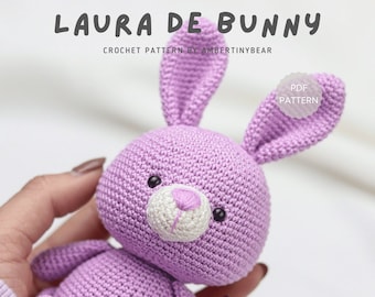 Laura de Bunny Schlüsselanhänger Häkelanleitung – Stofftier (PDF-Muster)