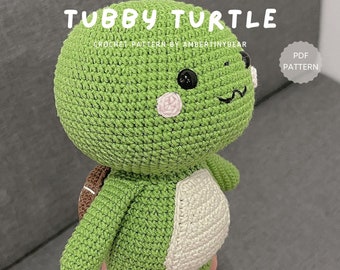 Amigurumi Turtle Crochet Pattern - "Tubby Turtle" (PDF Pattern)